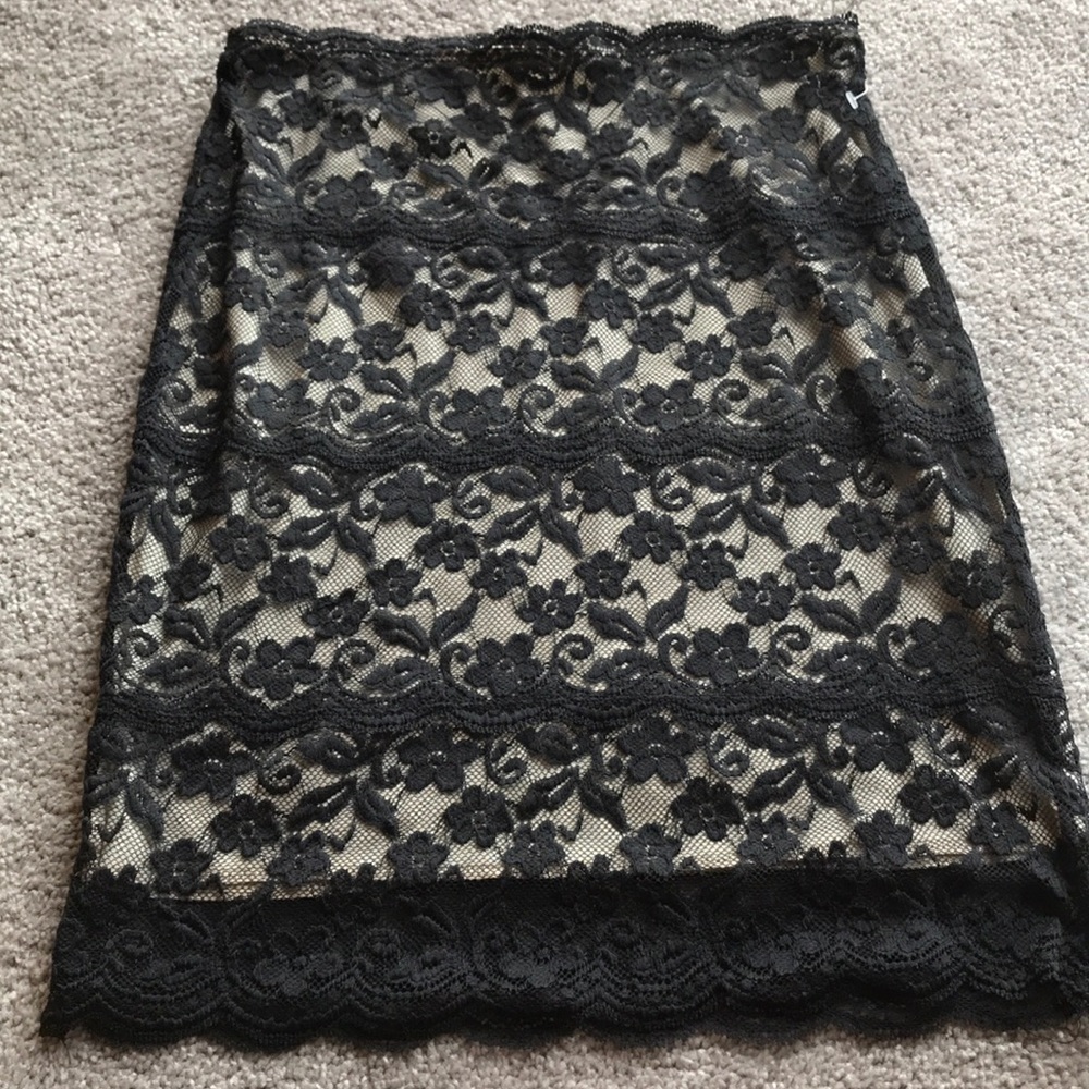 Black Lace Skirt